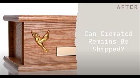 can cremated remains be shipped.